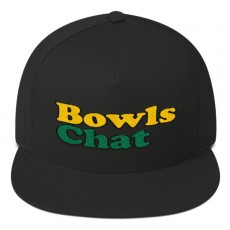 Five Panel Flat Bill Cap with Embroidered BowlsChat Name